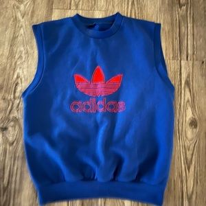 Vintage Adidas, sleeveless sweatshirt